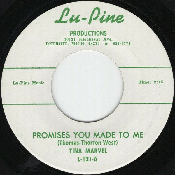 Tina Marvel : Promises You Made To Me (7", Single)