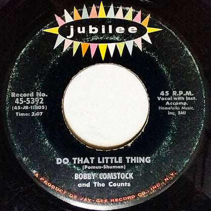 Bobby Comstock & The Counts : Bony Moronie (7")