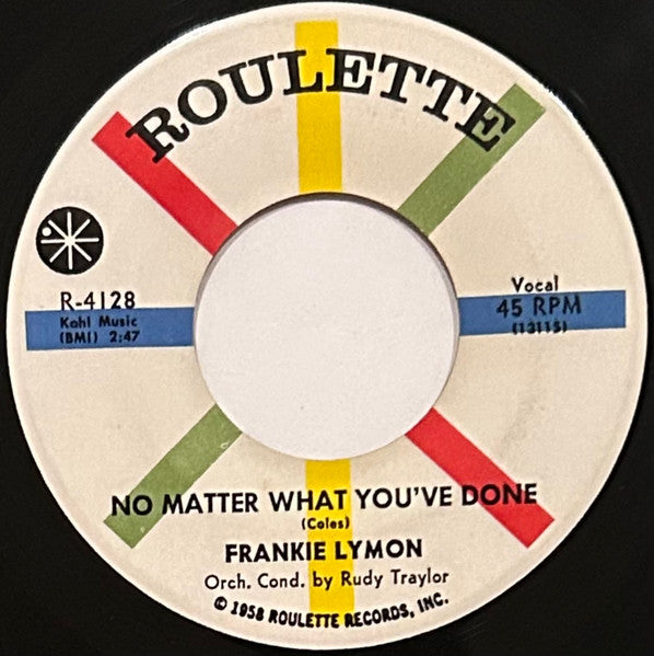 Frankie Lymon : Up Jumped A Rabbit / No Matter What You've Done (7")