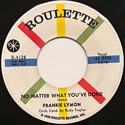 Frankie Lymon : Up Jumped A Rabbit / No Matter What You've Done (7")