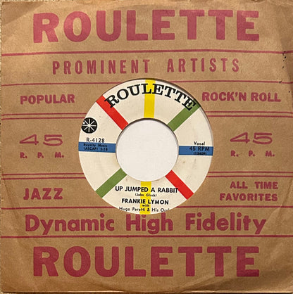 Frankie Lymon : Up Jumped A Rabbit / No Matter What You've Done (7")