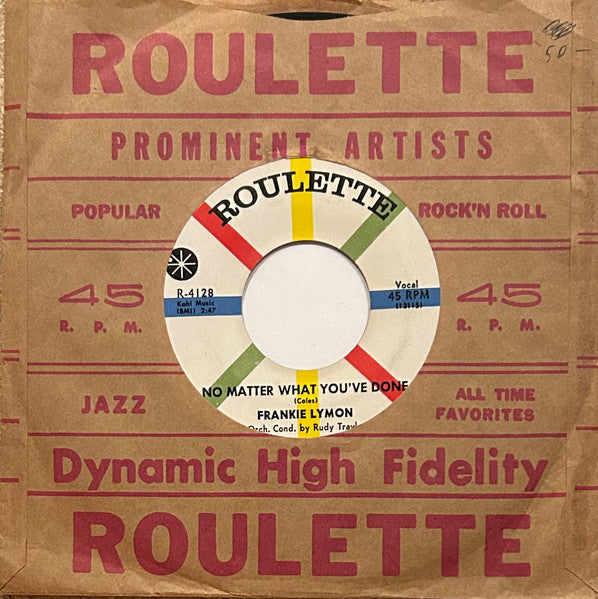 Frankie Lymon : Up Jumped A Rabbit / No Matter What You've Done (7")