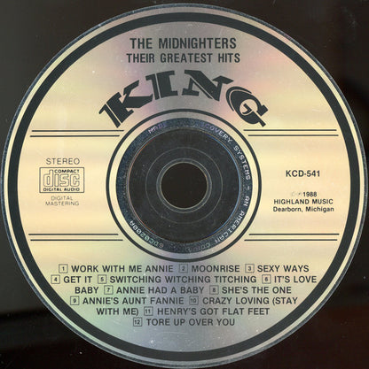 Hank Ballard & The Midnighters : Their Greatest Hits (CD, Comp, RE, RM)