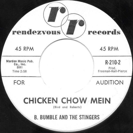 B. Bumble & The Stingers : In The Mood / Chicken Chow Mein (7", Promo)