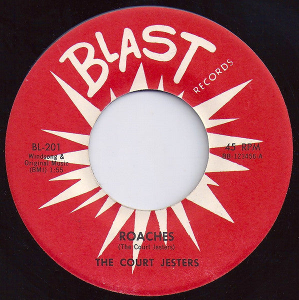 The Court Jesters : Roaches / The Trial (Of My Love) (7", Single, Styrene)