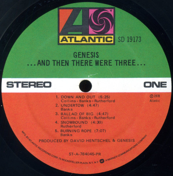 Genesis : ...And Then There Were Three... (LP, Album, PR )