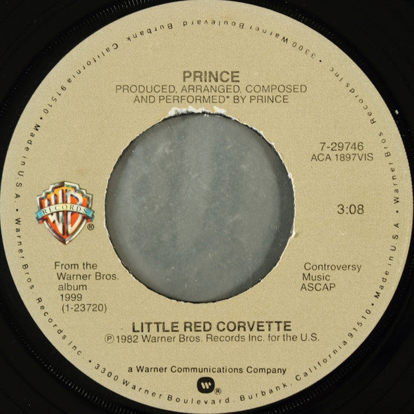 Prince : Little Red Corvette (7", Single, Jac)
