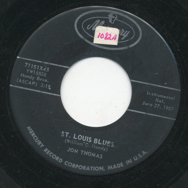 Jon Thomas (3) : Fat Back / St. Louis Blues (7")