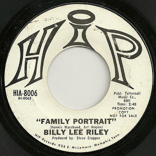 Billy Lee Riley : Family Portrait / Going Back To Memphis (7", Promo, Styrene)
