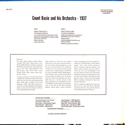 Count Basie : Count Basie & His Orchestra - 1937 (LP)