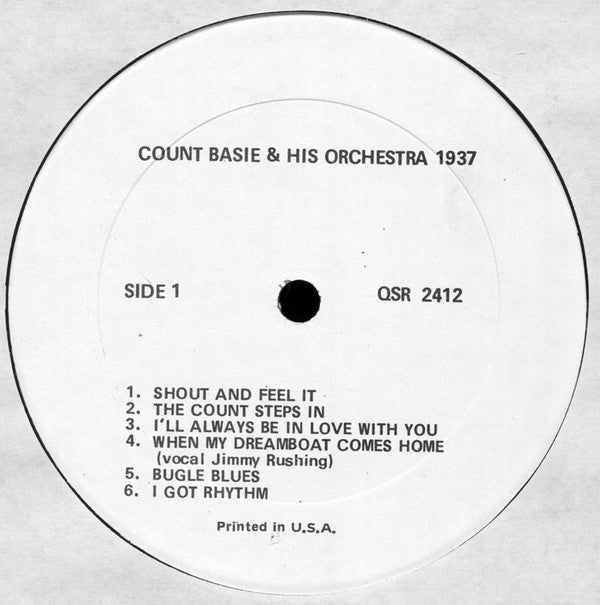 Count Basie : Count Basie & His Orchestra - 1937 (LP)