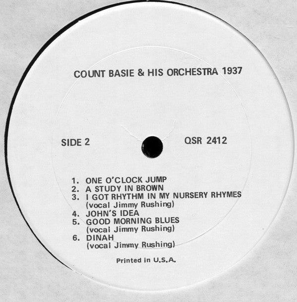 Count Basie : Count Basie & His Orchestra - 1937 (LP)