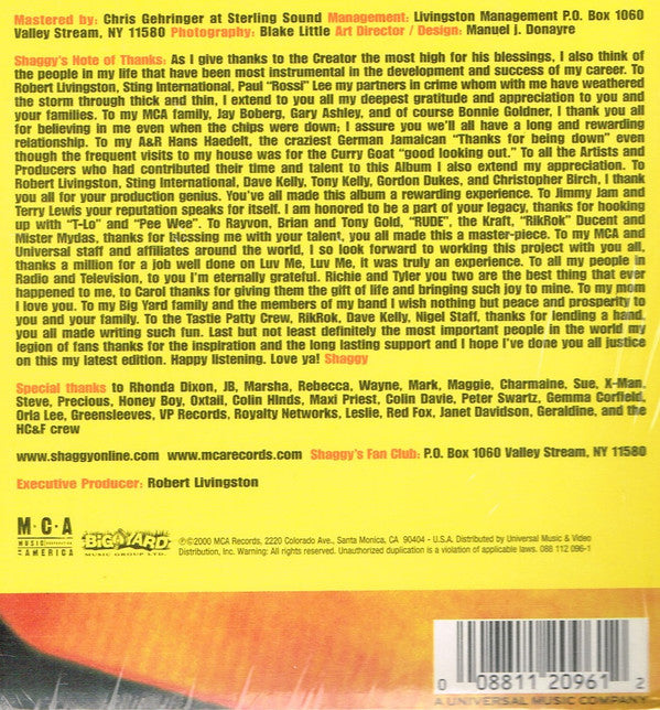 Shaggy : Hot Shot (2xLP, Album)