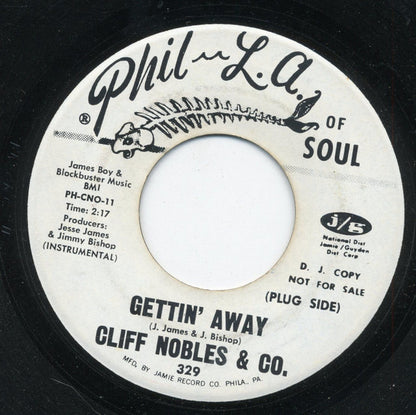 Cliff Nobles & Co : Gettin' Away / The Camel (7", Single, Promo)
