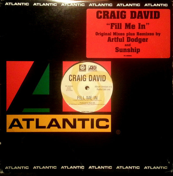 Craig David : Fill Me In (2x12", Promo)