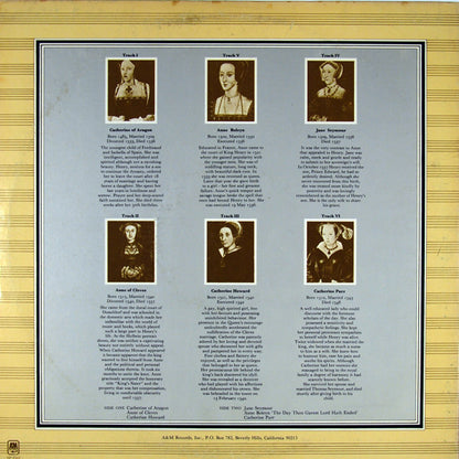 Rick Wakeman : The Six Wives Of Henry VIII (LP, Album, RE, Pit)