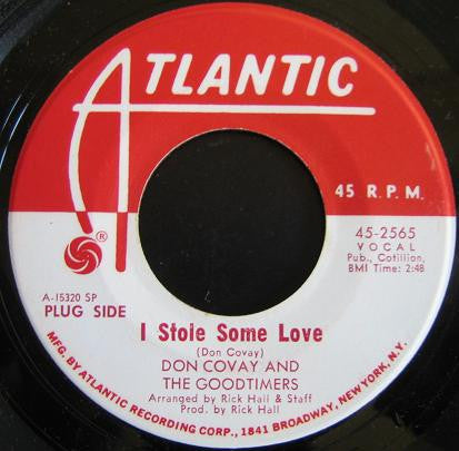 Don Covay & The Goodtimers : I Stole Some Love / Snake In The Grass (7", Promo, SP)