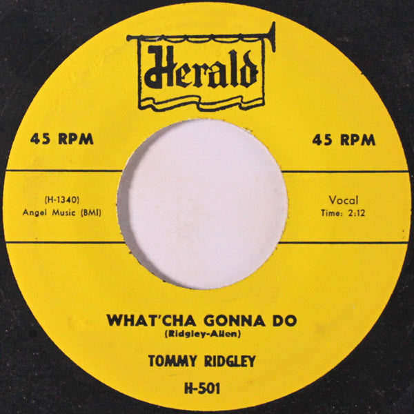 Tommy Ridgley : When I Meet My Girl (7", Single)