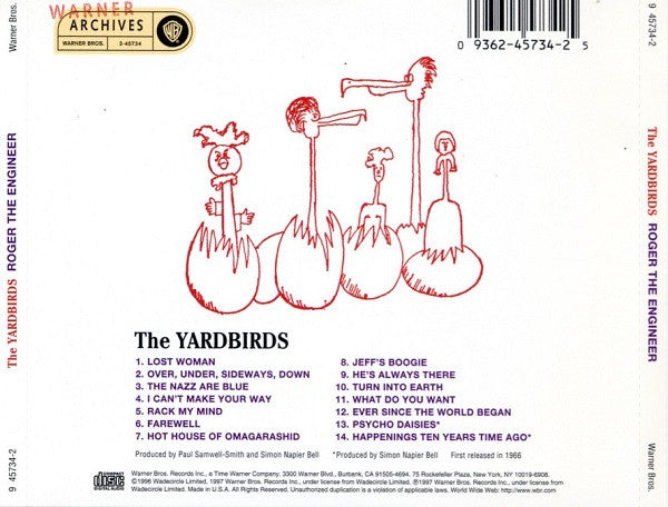 The Yardbirds : Roger The Engineer (CD, Album, Mono, RE, RM)