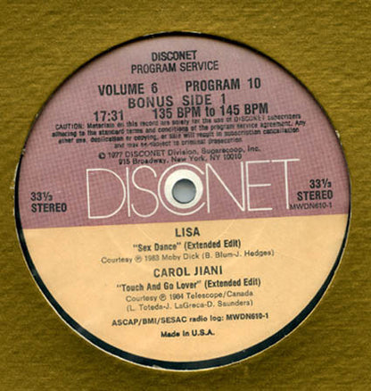 Various : Volume 6 Program 10 (2x12")