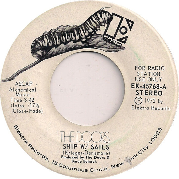 The Doors : Ships W/Sails (7", Mono, Promo)