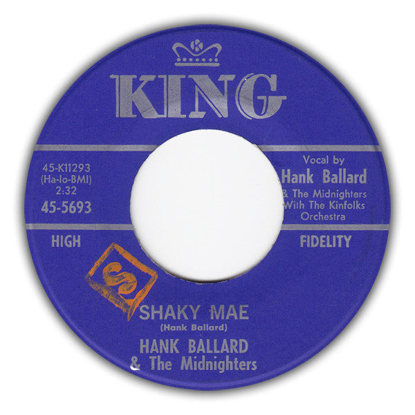 Hank Ballard & The Midnighters : Shaky Mae / I Love And Care For You (7", Single)