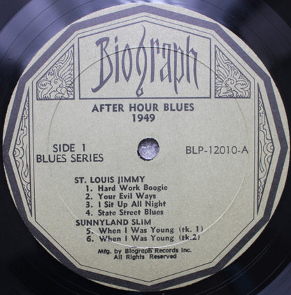 St. Louis Jimmy Oden / Sunnyland Slim / Little Brother Montgomery : After Hour Blues 1949 (LP, Comp)