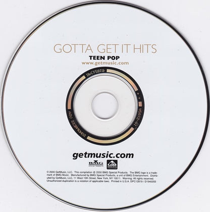 Various : Gotta Get It Hits: Teen Pop (CD, Comp, Enh)