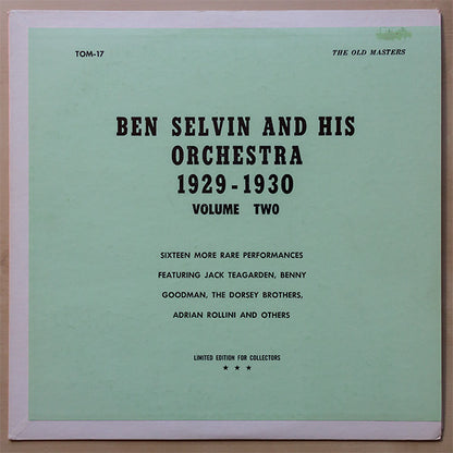 Ben Selvin : 1929 - 1930 Volume Two - Sixteen More Rare Performances (LP, Comp, Ltd, Gre)