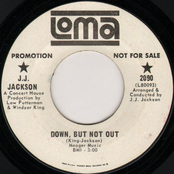 J.J. Jackson : Down, But Not Out / Why Does It Take So Long? (7", Promo, Styrene)