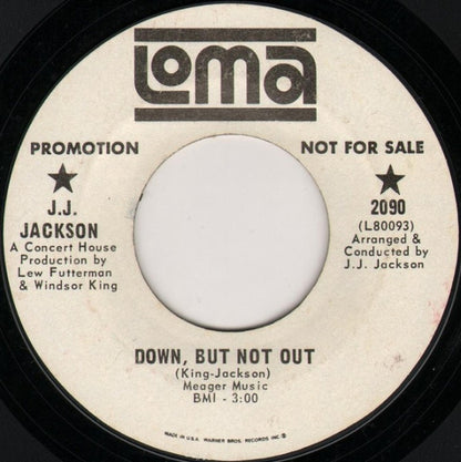 J.J. Jackson : Down, But Not Out / Why Does It Take So Long? (7", Promo, Styrene)