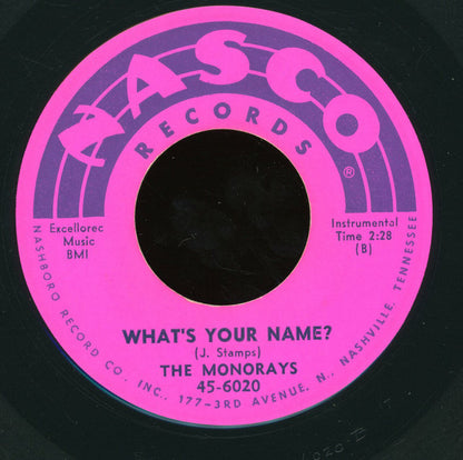 The Monorays : It's Love Baby / What's Your Name? (7", Single)