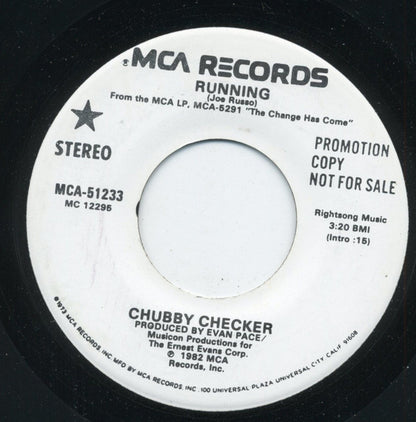 Chubby Checker : Running (7", Single, Promo)