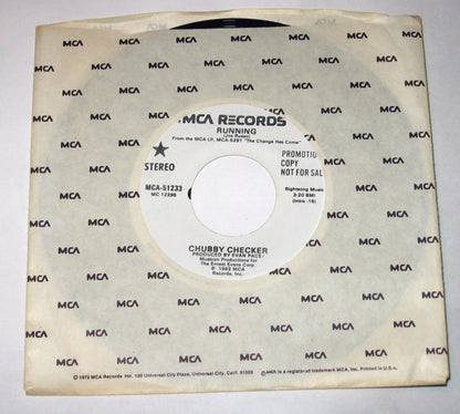 Chubby Checker : Running (7", Single, Promo)