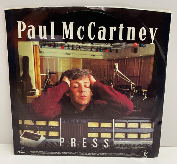 Paul McCartney : Press (7", Single, Promo, Styrene)