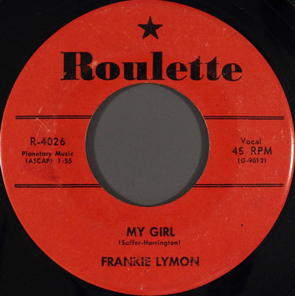 Frankie Lymon : My Girl / So Goes My Love (7")