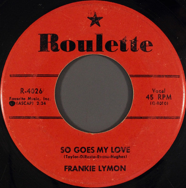Frankie Lymon : My Girl / So Goes My Love (7")
