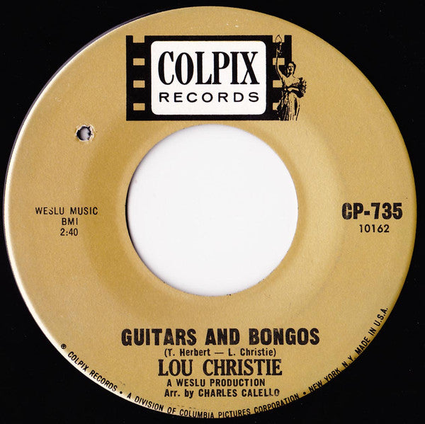 Lou Christie : Guitars And Bongos / Merry-Go-Round (7")