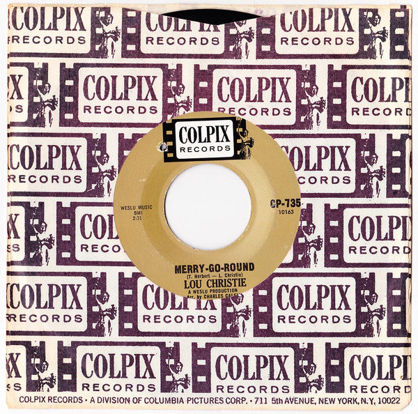 Lou Christie : Guitars And Bongos / Merry-Go-Round (7")