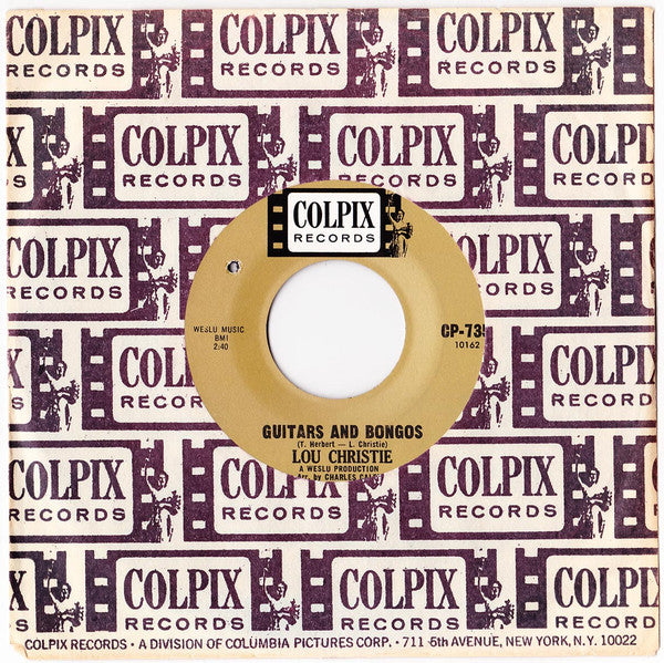 Lou Christie : Guitars And Bongos / Merry-Go-Round (7")