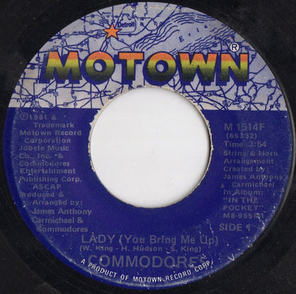 Commodores : Lady (You Bring Me Up) / Gettin' It (7", Single)