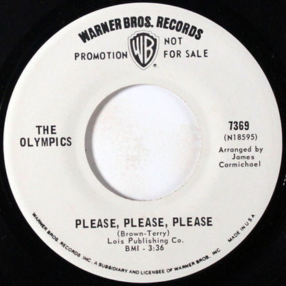 The Olympics : Girl, You're My Kind Of People (7", Promo)