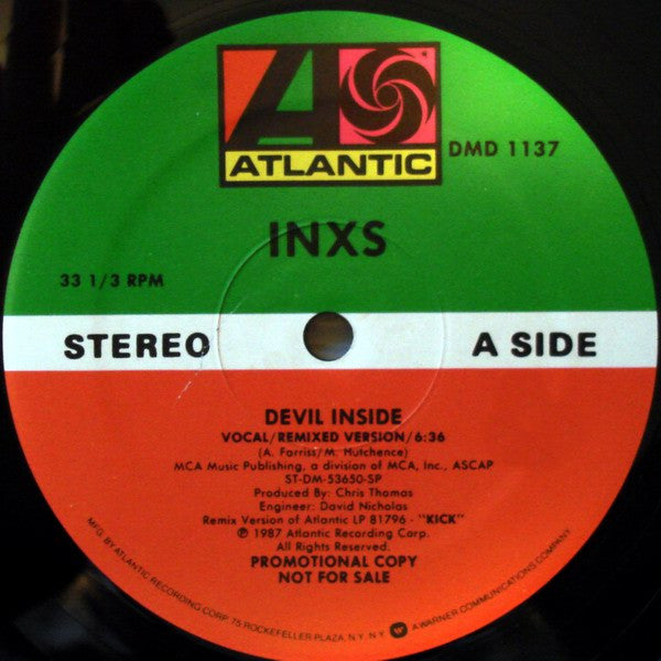 INXS : Devil Inside (12", Promo)