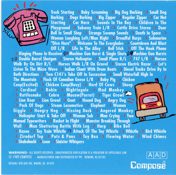 Various : More! Hollywood Sound Effects (CD)