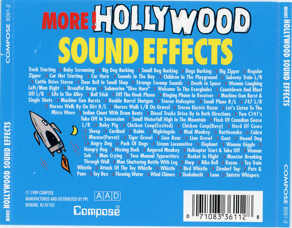 Various : More! Hollywood Sound Effects (CD)