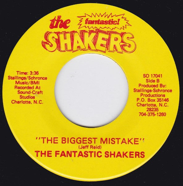 The Fantastic Shakers : Somebody's Taken Your Place (7")