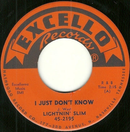 Lightning Slim : I Just Don't Know / Somebody Knockin' (7")