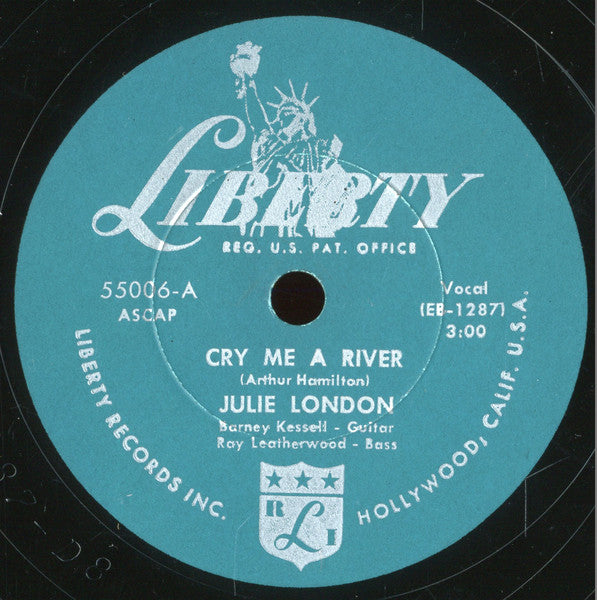Julie London : Cry Me A River / S'Wonderful (10")