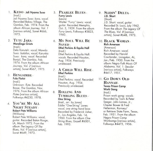Various : Blues Masters, Volume 10: Blues Roots (CD, Comp, RM)