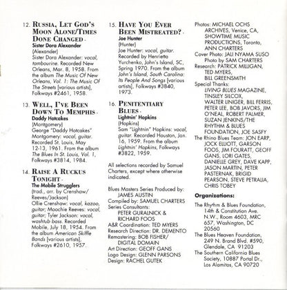 Various : Blues Masters, Volume 10: Blues Roots (CD, Comp, RM)